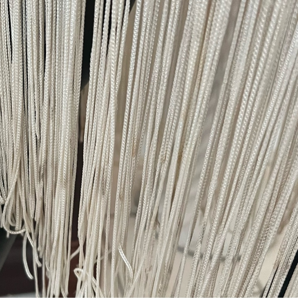 Ivory Fringe Slip Dress - Picture 13 of 16